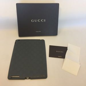 Gray rubber Gucci iPad case!